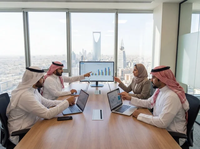 اجتماع فريق عمل سعودي في مكتب بالرياض
