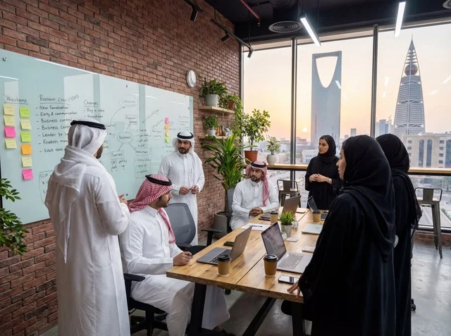 اجتماع فريق عمل سعودي في مكتب حديث بالرياض