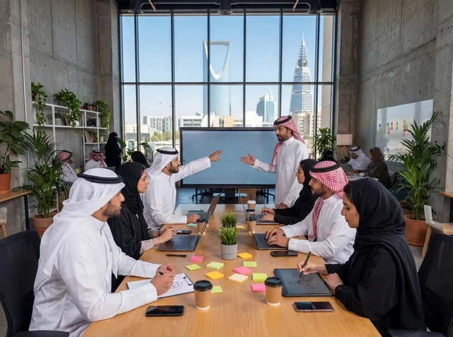 اجتماع فريق عمل سعودي في مكتب حديث بالرياض