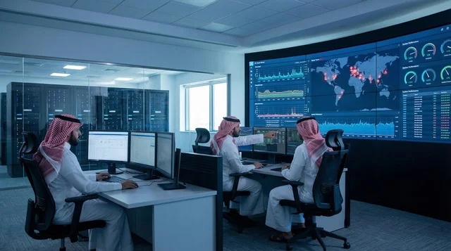 مهندسو تقنية معلومات سعوديون في مركز بيانات متطور مهندسو تقنية معلومات سعوديون في مركز بيانات متطور
