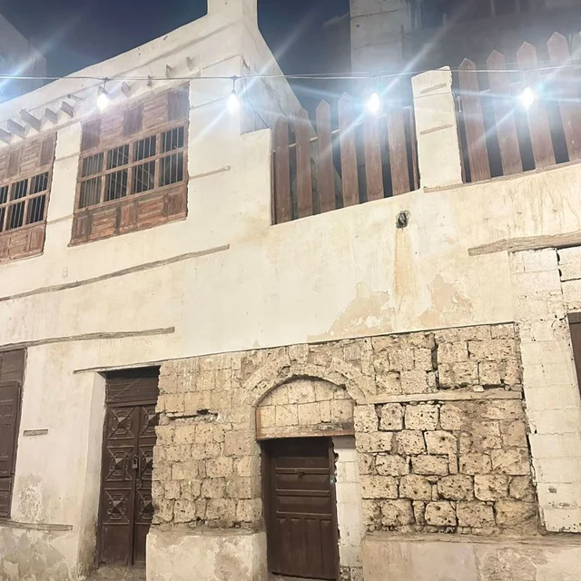 عمارة حجازية تقليدية في منطقة البلد التاريخية بجدة