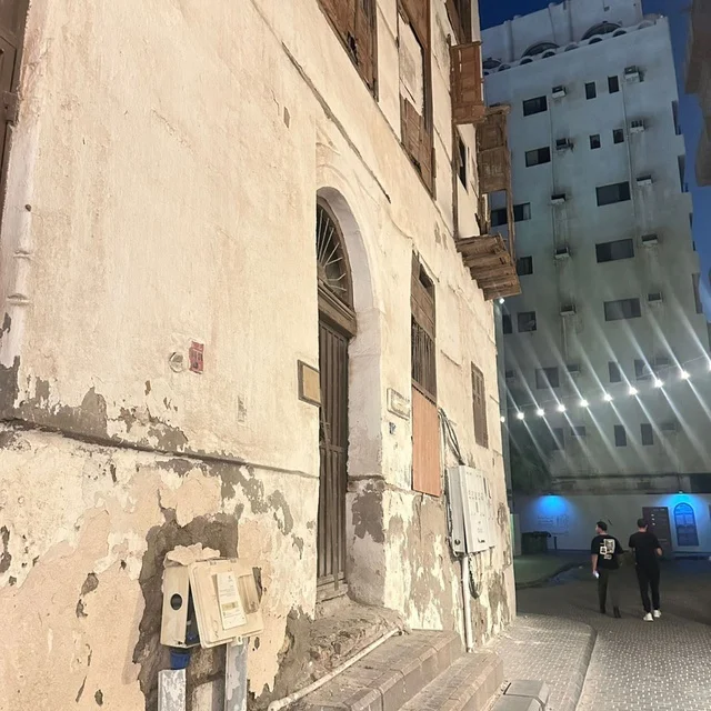 Old Building in Jeddah Al-Balad Historical District Night