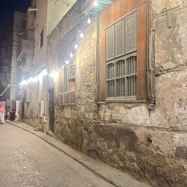 Historic Al-Balad Jeddah Alleyway with Old Stone Buildings