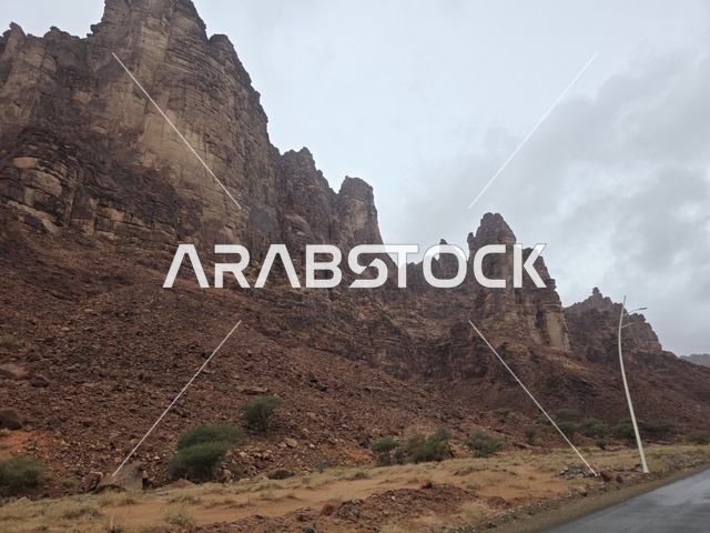 Tabuk Mountains Saudi Arabia Red Rock Formations