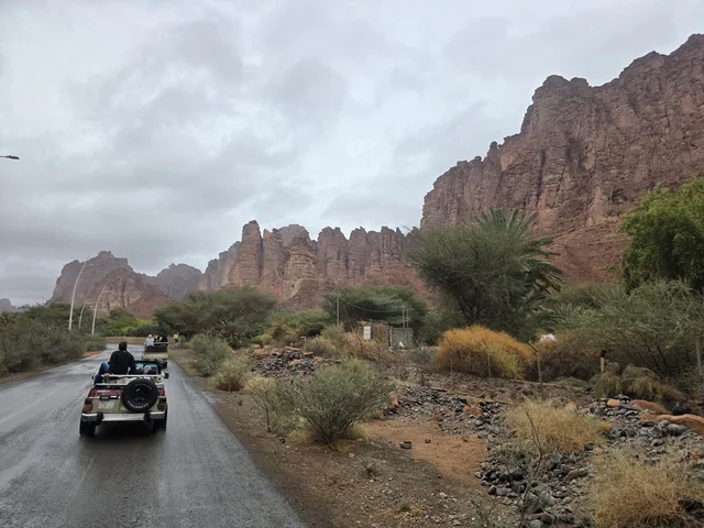 Off-road Vehicles in Tabuk Saudi Arabia Mountains