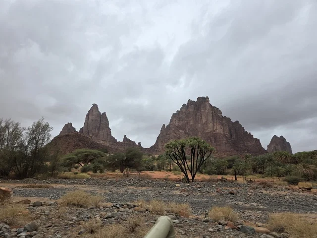 Tabuk Mountain Peaks Saudi Arabia Desert Landscape