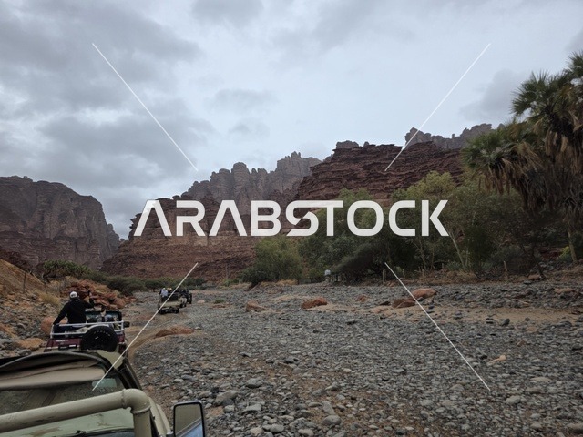 سيارات الدفع الرباعي في جبال تبوك السعودية