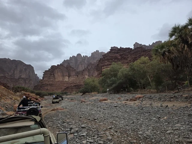 Off-Road Vehicles in Tabuk Mountains Saudi Arabia