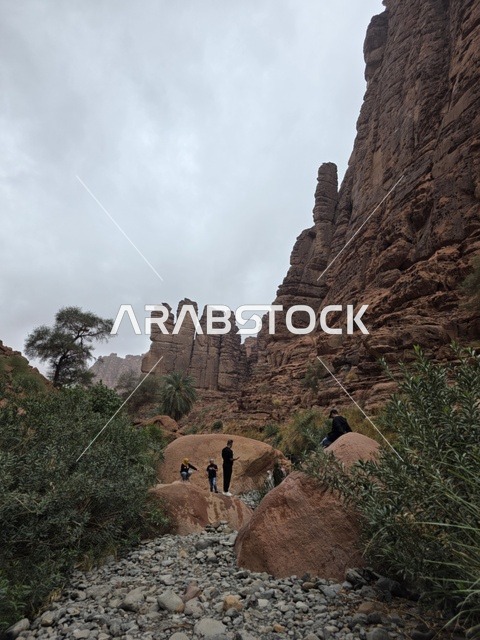 جبال تبوك الرملية والمشي الجبلي في السعودية