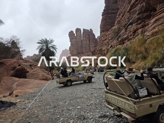 Off-road Vehicles in Tabuk Mountains Saudi Arabia Safari