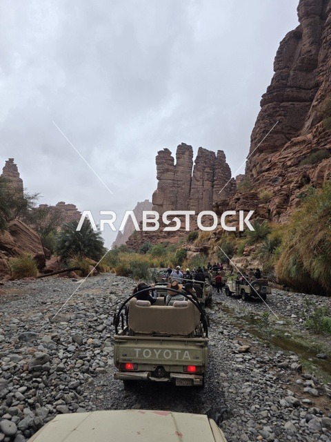 سيارات الدفع الرباعي في جبال تبوك السعودية