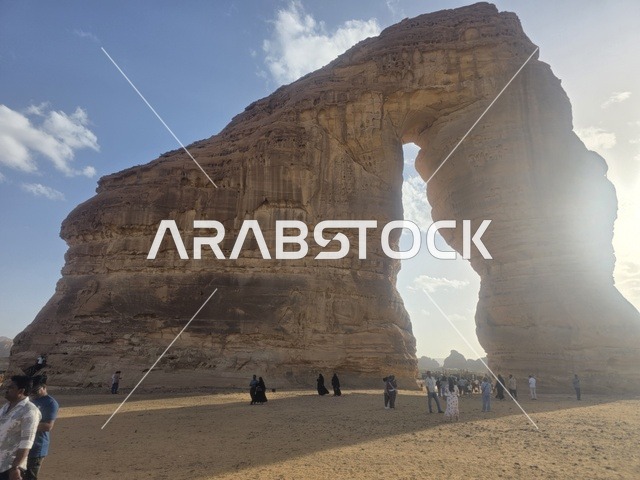 صخرة الفيل في العلا بالمملكة العربية السعودية