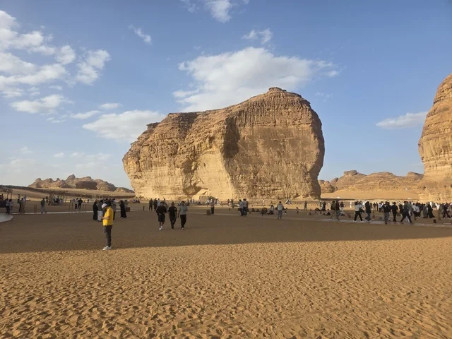 Elephant Rock Al-Ula Saudi Arabia Desert Landscape