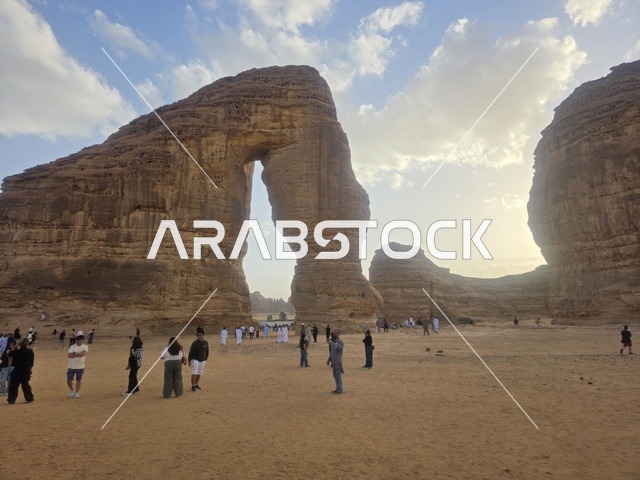 جبل الفيل في العلا بالمملكة العربية السعودية