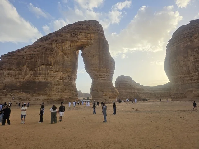 جبل الفيل في العلا بالمملكة العربية السعودية