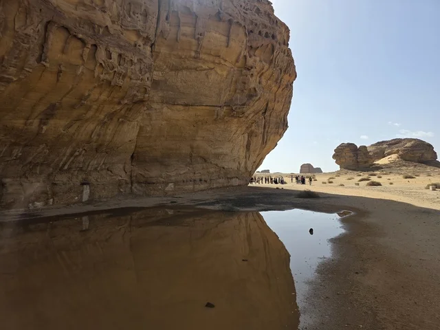 Al-Ula Mountains Saudi Arabia with Water Reflection Al-Ula Mountains Saudi Arabia with Water Reflection