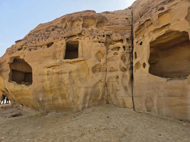 Ancient Sandstone Rock Tombs in AlUla Saudi Arabia