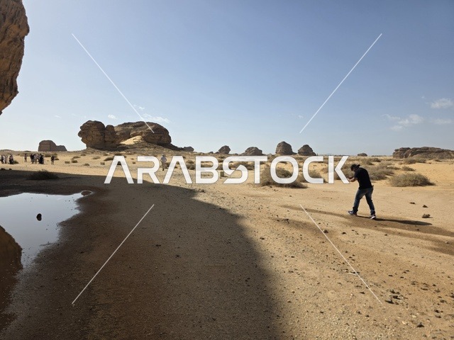 AlUla Rock Formations Saudi Arabia Desert Landscape