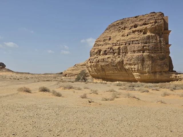 Ancient Nabataean Tomb in Hegra AlUla Saudi Arabia