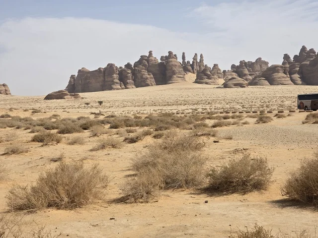 AlUla Saudi Arabia Natural Sandstone Rock Formations - Photo