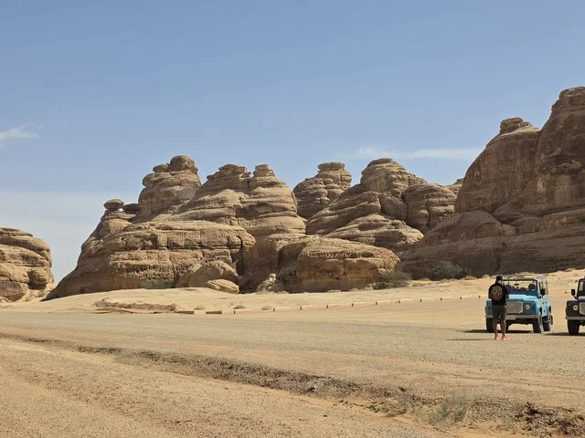 Off-Road Safari at Al-Ula Desert Rock Formations