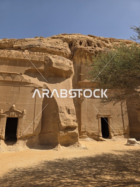 المقابر النبطية الأثرية في الحجر العلا السعودية