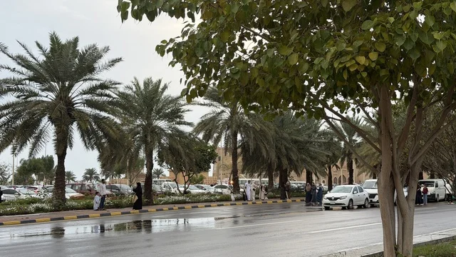 احتفالات العيد في الدمام السعودية بشارع ماطر