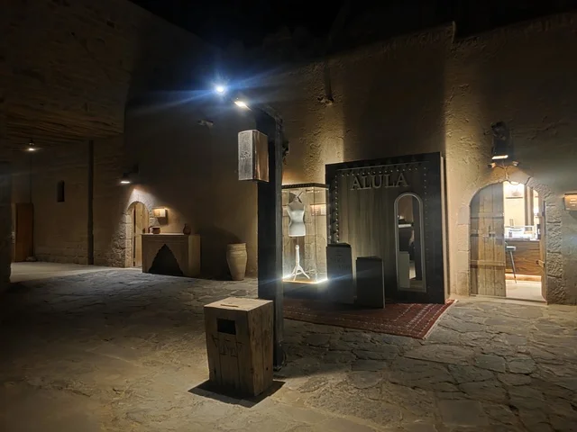 Traditional Market AlUla Saudi Arabia at Night