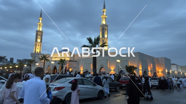 احتفالات العيد في مسجد الدمام بالمنطقة الشرقية