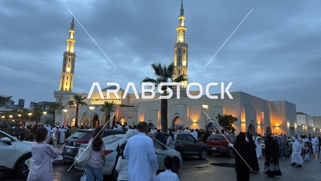 احتفالات العيد في مسجد الدمام بالمنطقة الشرقية