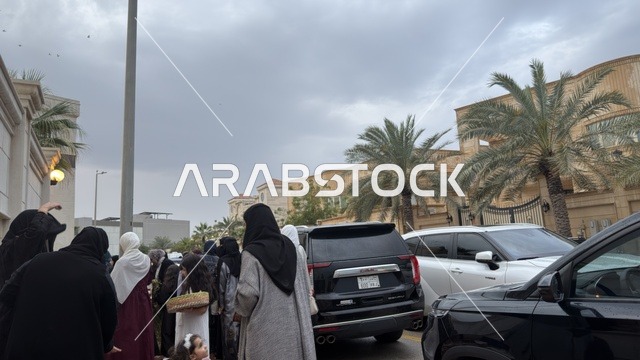 Eid Al-Fitr Celebration Dammam Saudi Arabia Neighborhood