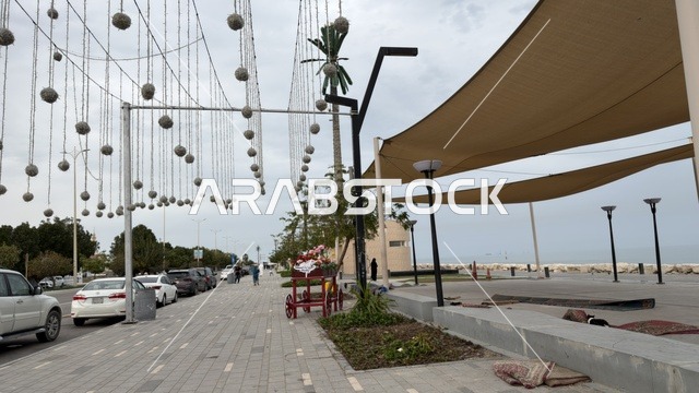 كورنيش الدمام بالمنطقة الشرقية زينة العيد