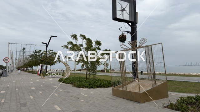 زينة العيد على كورنيش الدمام في المنطقة الشرقية