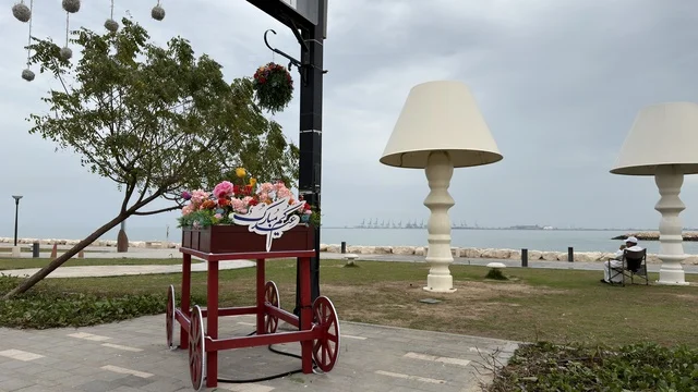 زينة العيد على كورنيش الدمام بالمنطقة الشرقية