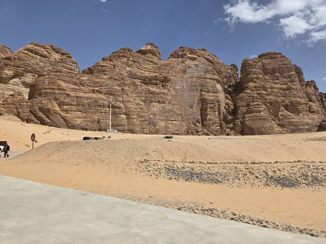 Sandstone Mountains and Desert Landscape in Al Ula