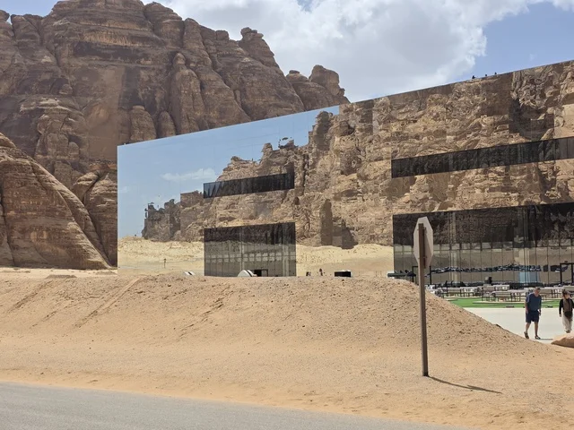 Maraya Concert Hall AlUla Mirrored Building Reflection