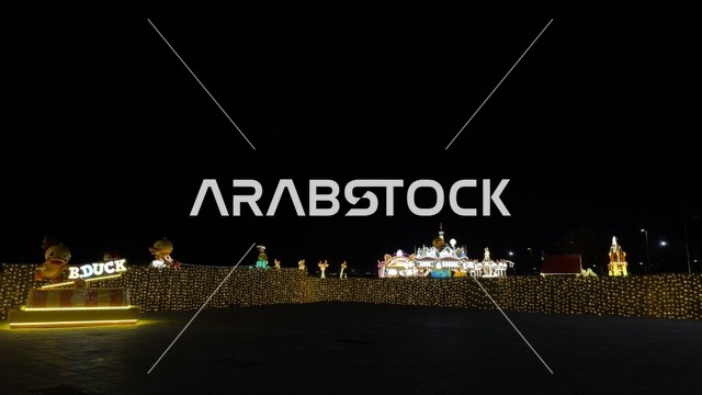 مهرجان ليالي الخبر في الجبيل ليلاً