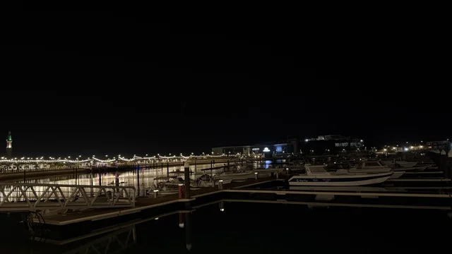 Alwan Al Jubail Event Marina and Yachts at Night View