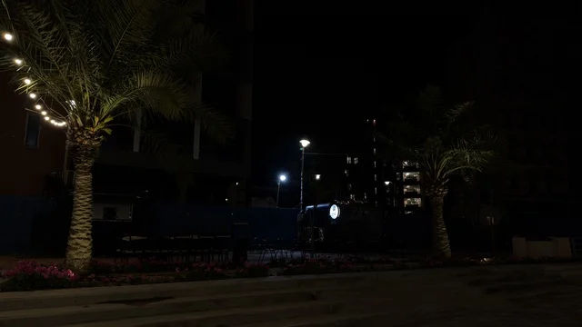 فعالية ألوان الجبيل في السعودية ليلاً