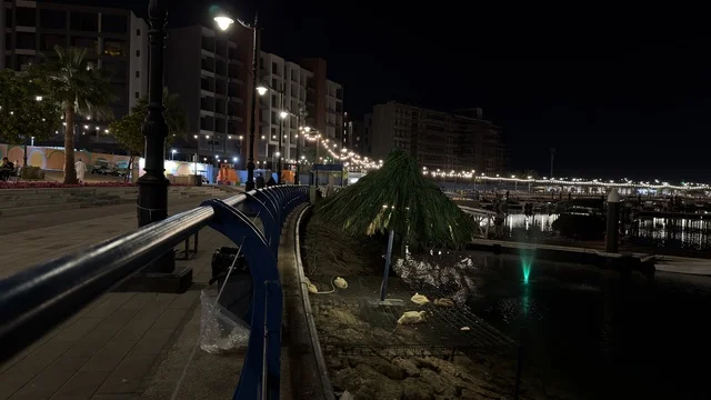 Jubail Waterfront Promenade During Night Event