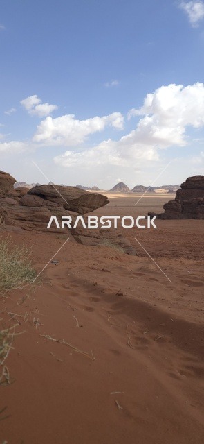 Tabuk Mountains Desert Landscape and Rock Formations