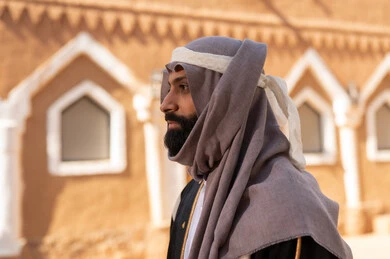 Saudi Man in Traditional Heritage Dress