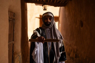 Saudi Man in Traditional Bisht in Heritage Alley