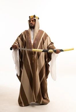 Saudi Man in Traditional Dress with Sword