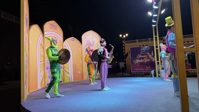 Global Village Dubai Night Musical Stage Performance