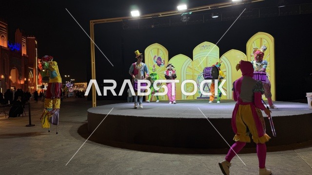 Circus Performers at Global Village Dubai Stage Night Show