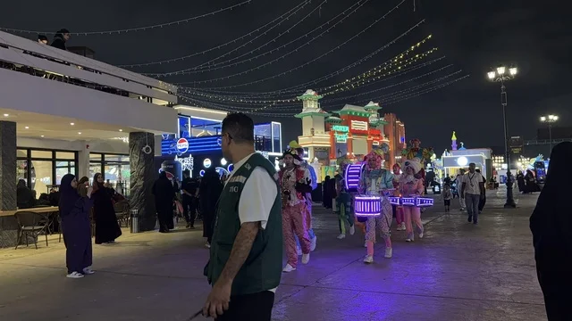 Global Village Dubai Night Parade with LED Drummers