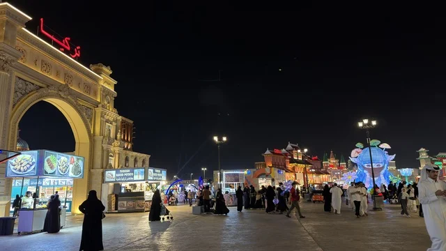 Global Village Dubai Turkey Pavilion Night View