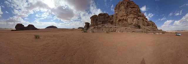 Tabuk Saudi Arabia Desert Rock Formations Panorama