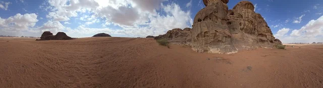Tabuk Saudi Arabia Desert Panoramic Rock Landscape